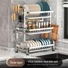 Multi-Functional Stainless Steel Kitchen Storage & Draining Rack
