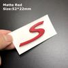 1Pc 3D Turbo 4 S Logo Car Emblem Accessories for Panamera Cayman Boxster Cayenne Macan