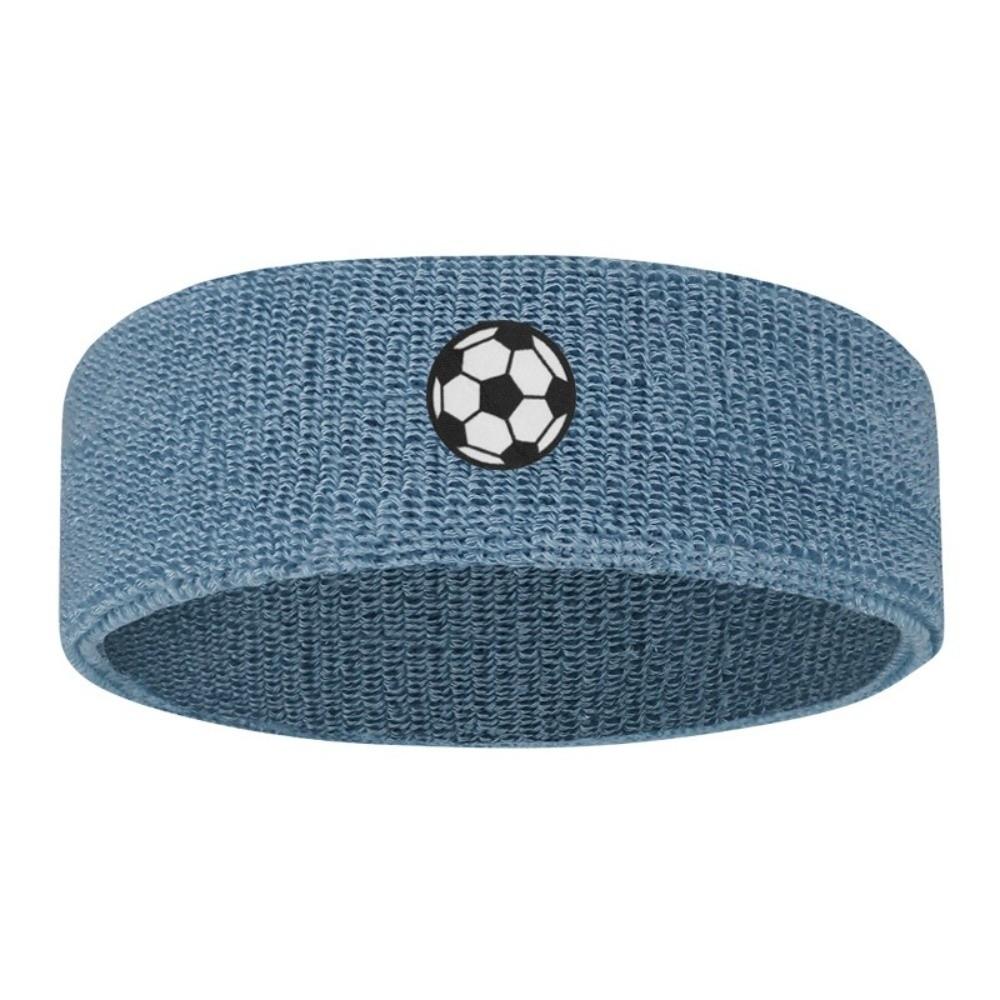 Polyester Cartoon Sports Headband Soccer Printed Polyester Knit Headband Running