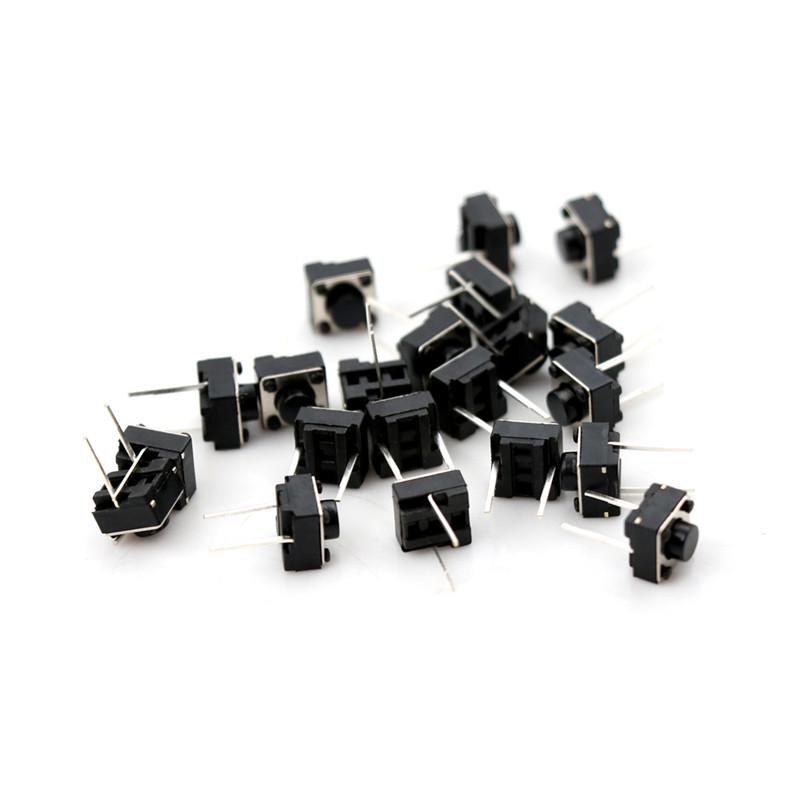 20Pcs Momentary Tactile Tact Push Button 2 Pin Switch DIP 6 x 6 x 5mm G4 20Pcs Momentary Tactile Tact Push Button 2 Pin Switch DIP 6 x 6 x 5mm G4