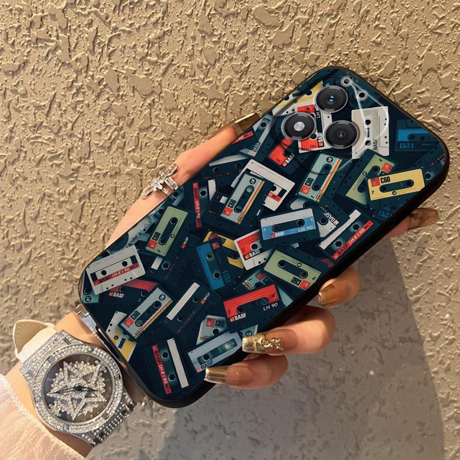 Case for Honor X9c X7a X7 X9 X9a 8X 90 Lite 70 X8 Soft Back Phone Cover Lucky Tape Pattern