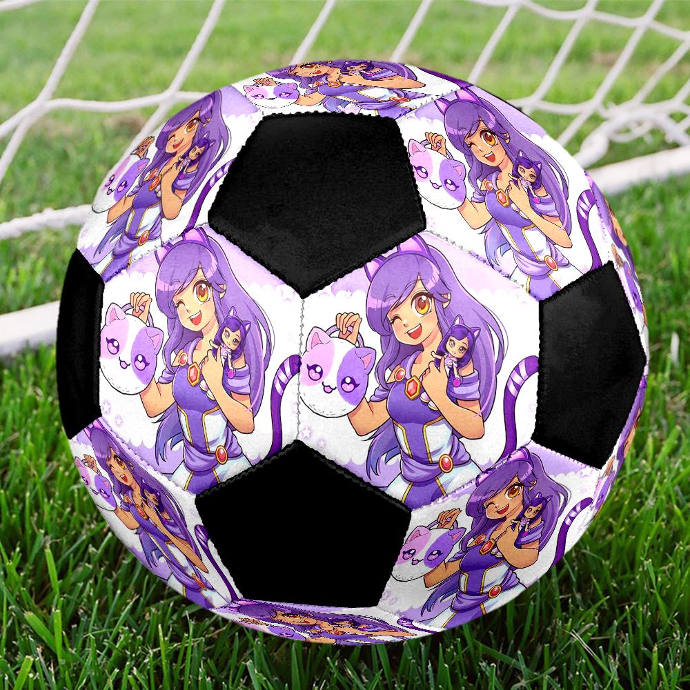 Pallone da Calcio Tema Aphmau Misura 5, Adatto Sia per Partite Indoor che Outdoor, un Regalo Adatto a Tutti.