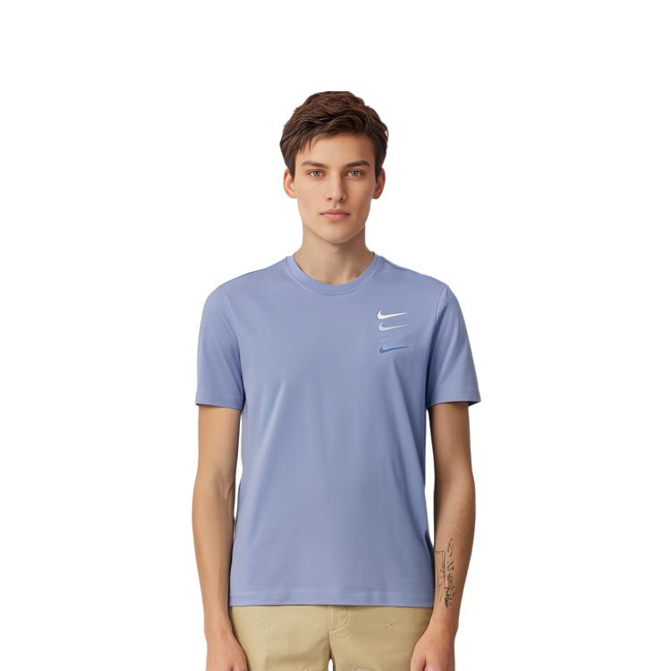 Nike T Shirts Men's Crew Neck Moderate Straight Fit DC2716-431