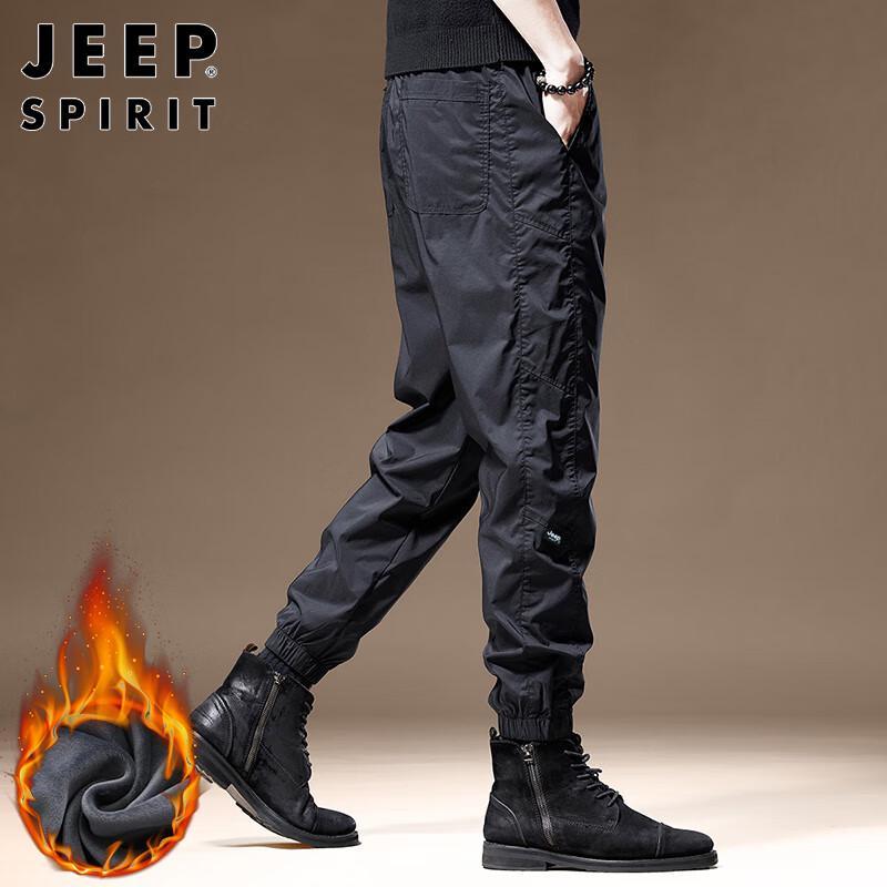 JEEP SPIRIT Men's Fleece-Lined Winter Jogger Pants