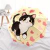 1pc Love Cat Design Durable Cartoon Folding Umbrella, Portable 3-Fold Compact Umbrella for Men and Women, Suitable for Travel or Daily Use.C063