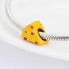 925 Silver Colorful Fruit Birthday Cake Milk Burger Chili Pendant Bead for DIY Women Bracelet Jewelry