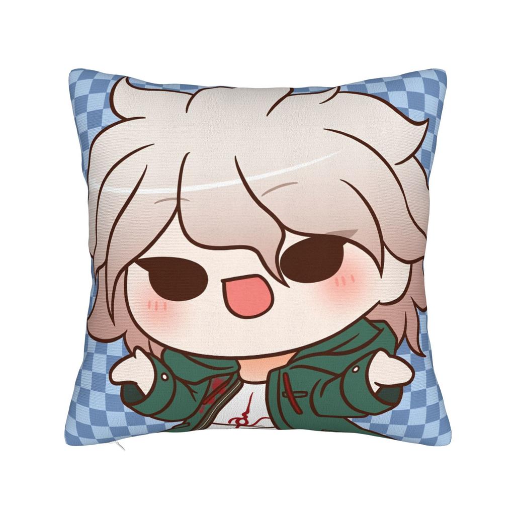 Anime Nagito Komaeda Kissenbezug Design Kissenhülle Für Stuhl Sofa Heimdekoration Lustige Kissenbezüge