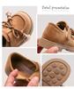 Girls' Tassel Birkenstock Shoes - 2026 Spring/Autumn Casual Leather Moccasins for Little Girls, New Chinese-Style Versatile Footwear.
