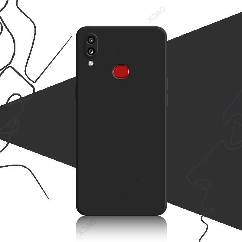 

Квадратный жидкий силиконовый чехол для Samsung Galaxy A10S M10S SamsungA10S SamsungM10S Полная мягкая защита телефона Защитные сумки Samsung A10S чёрный