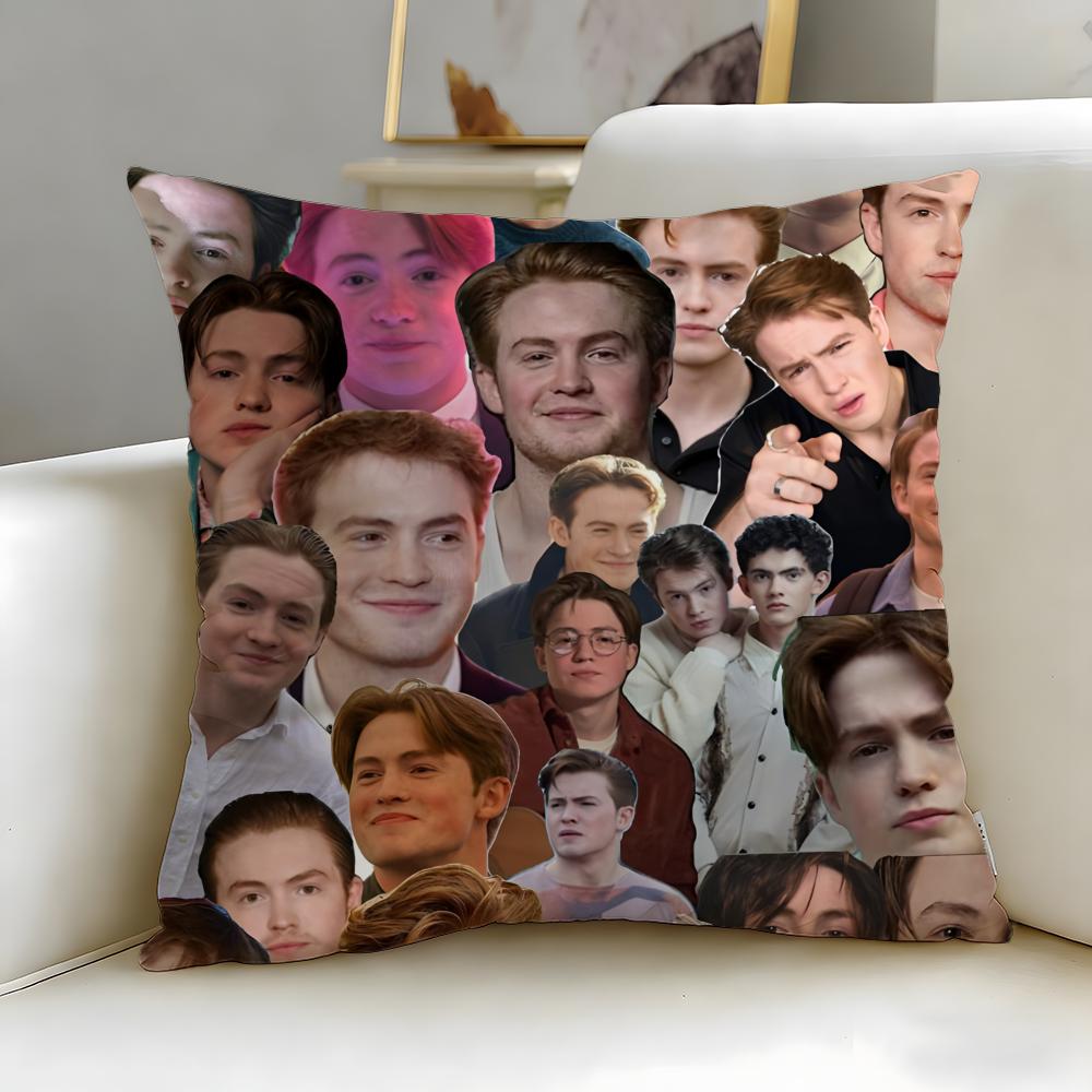 popular actor Kit Connor Cushion Cover Soft  EasyWash Pillow Case  Versatile for Couch Bed Travel and Office