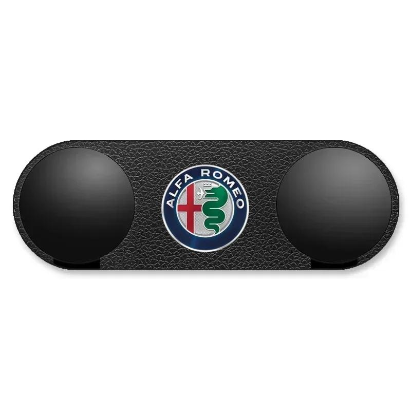 

Автомобильные наклейки для Alfa Romeo Автомобильный липкий крючок USB-кабель Двойной крючок-органайзер для Alfa Romeo Giulia Stelvio Giulietta 156 159 147 чёрный