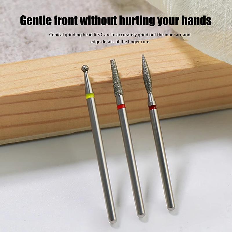 Diamond Nail Drill Bit Mill Cutter All For Manicure Machine Bit Tools Accessories Cuticle Clean For Removing Nail Gel