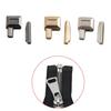 10 Pairs Alloy Repair Zipper Stopper Open End Zipper Stopper DIY Sewing Zipper Accessories For Clothes Black Silver Gold