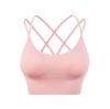 European & American Plus Size Criss-Cross Back Sports Bra - Wire-Free, Shockproof Yoga & Running Bra for Women