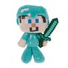 Urocza pluszowa zabawka Minecraft Steve z mieczem dla dzieci, wygodna i urocza, 18 cm
