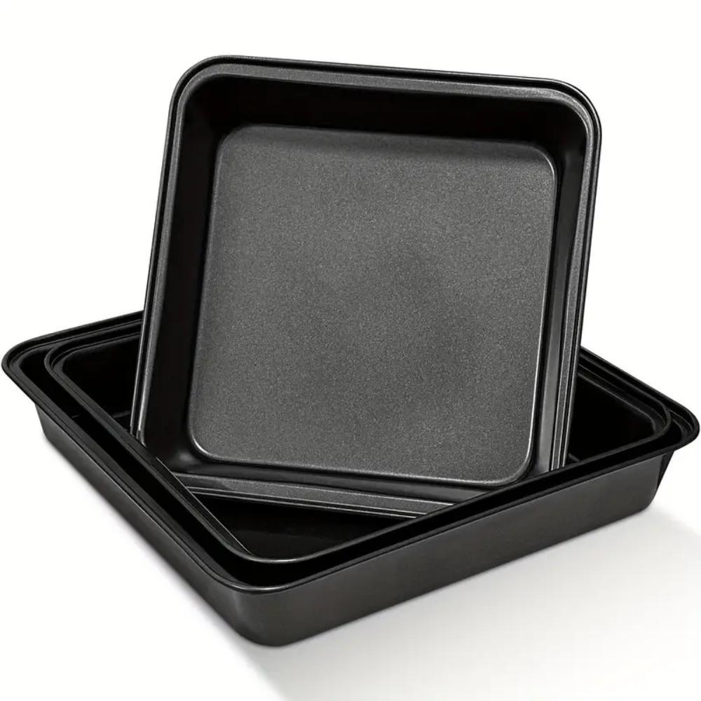 Deepened Cake Baking Pan Carbon Steel Cake Mold Kitchen Accessories Toast Plate  Tiramisu