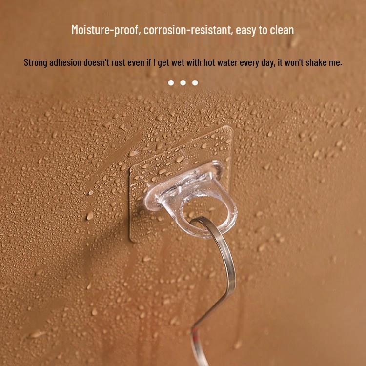 New Arrival: Adhesive Ring Hook - No Drill Wall Mount for Bathroom Storage