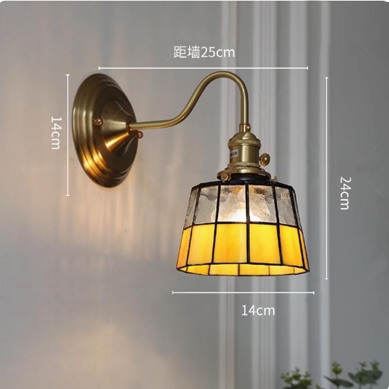 Bedroom LED Wall Lamp Indoor Vintage Interior Lighting Adjustable Night Light For Bedroom Dining Room Cafes Wall Sconce Brass