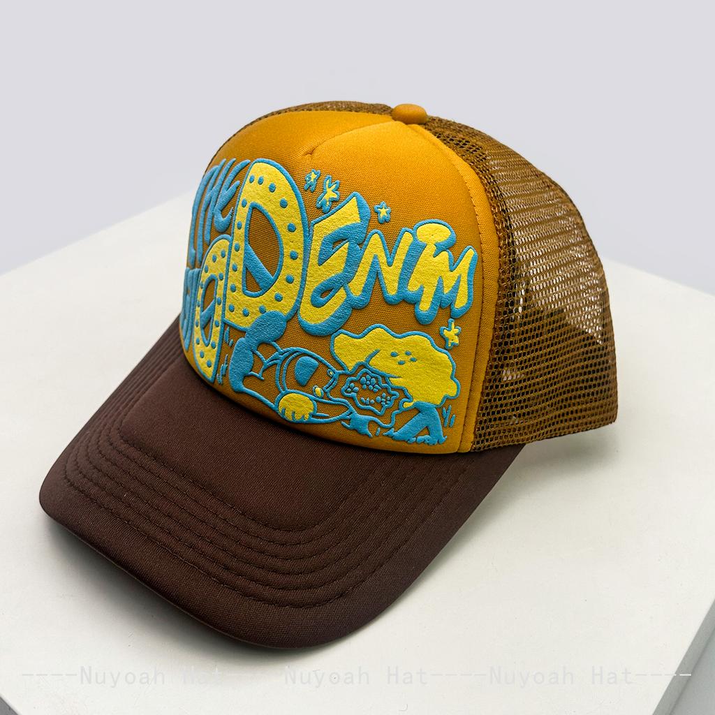 Baseball Lettering Alphabet Printed 3D Interesting Women Men For Neutral Gender Fresh Caps Peaked Hats Sunshade Cartoon Breathable Color Block