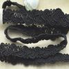 5 meters/16.4ft each pack 1.0cm lace sewing embroidery trims black white ribbons curtain curve accessory handmade DIY craft bra dress gowns decoration
