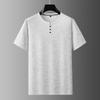 Dibenze Heren Plus Size Katoenen T-shirt met V-hals