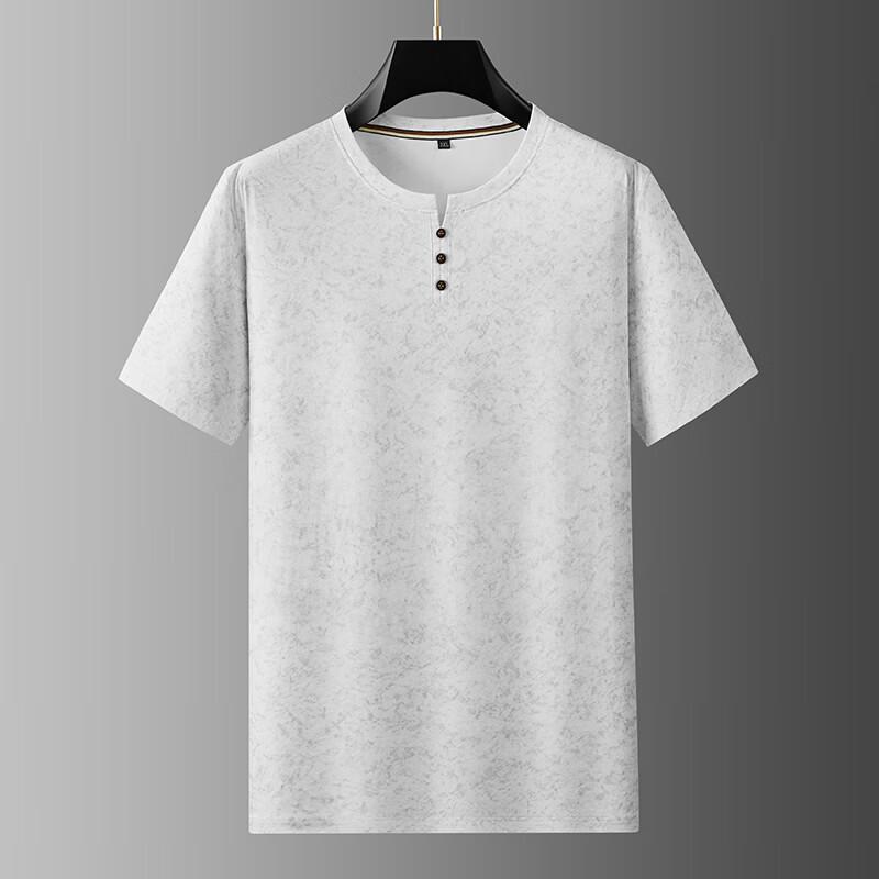 

Dibenze Men s Plus Size V-Neck Cotton T-Shirt 2XL