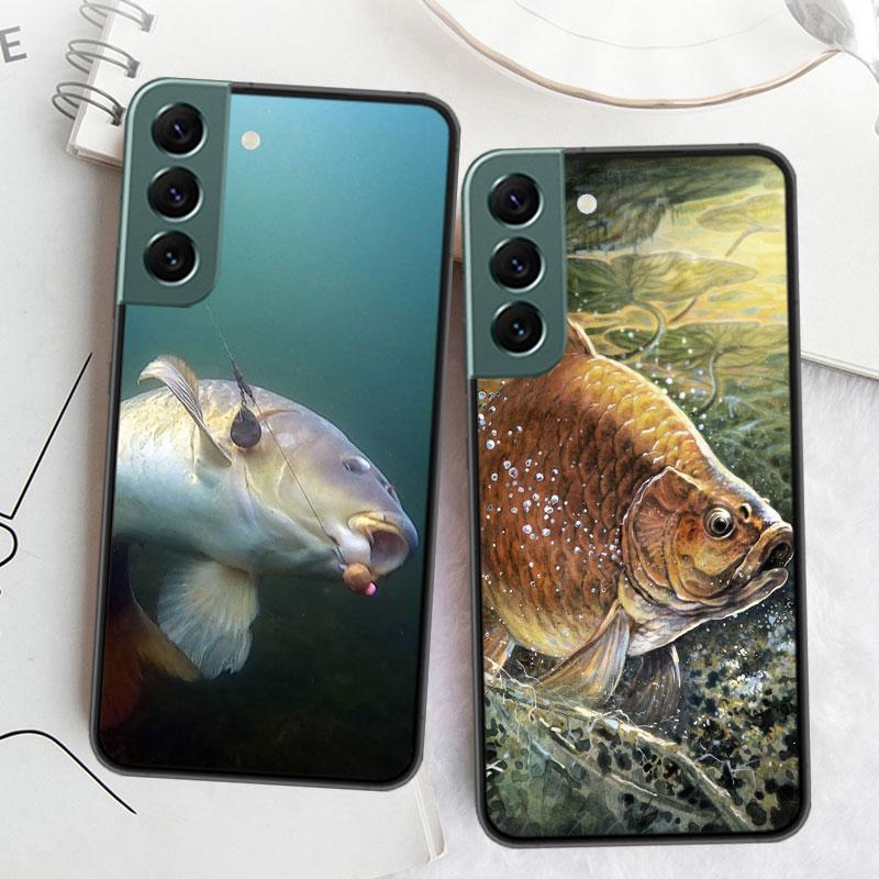 Carp Fishing Fish Phone Case For Samsung A15 A25 A35 A55 Galaxy A70S A50S A30S A30 A40 A71 A51 A41 A31 A21 A11 A01 A20S A10S A20