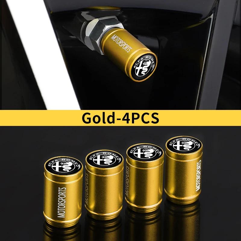 Autolepky Pro Alfa Romeo 4KS Krytky ventilků kol pneumatik pro Alfa Romeo 159 Giulietta Giulia 14