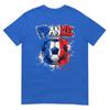 France Football Soccer Player Flag Graffiti Fathers Day Tshirt