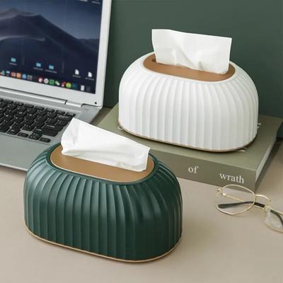Porta fazzoletti a righe nordiche Porta carta igienica Porta tovaglioli da tavolo Dispenser di carta velina per auto Decorazione della casa Alta qualità