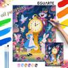 Alice In Wonderland Oil Painting Hand Painting Art Kit Coloring Painting Handmade Diy Home Decoration Gift