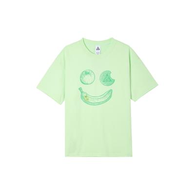 Camiseta Masculina Casual de Manga Curta com Gola Redonda Secagem Rápida ACG Series Hike Snacks Tops Verde Vapor FZ7206-376