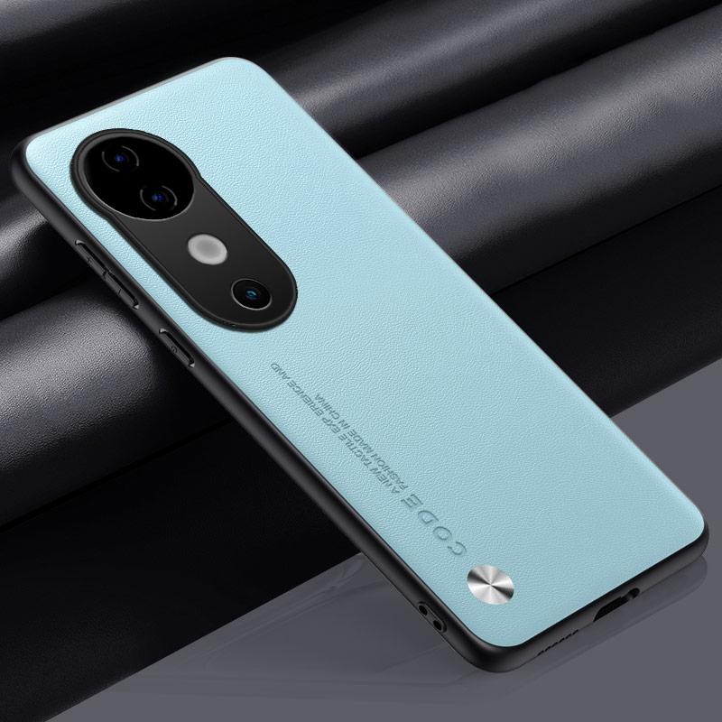 Luxury PU Leather Case For Vivo V40 Pro 5G Back Cover Matte Silicone Shockproof Full Protection Phone Case For Vivo S19 Pro