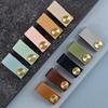 Nordic Furniture Door Wardrobe Handle Handmade Leather Pulls Cabinet Cupboard Knobs with Screws Adjustable Spacing