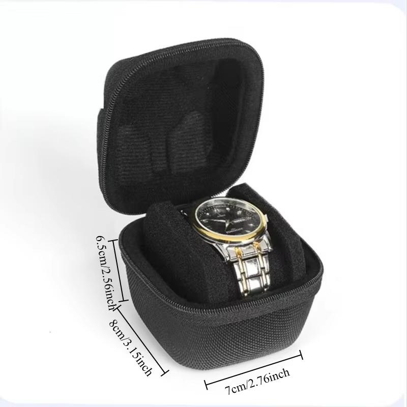 Watch Travel Case Fit Large And Small Watches,With Soft Watch Pillow Hardshell Compact Watch Box,Safe Watch Storage
