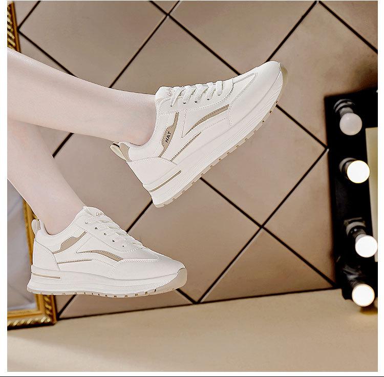 Ledersneaker Damen Herbst und Sommer 2025 neu vielseitig leicht weiche Sohle lässig flacher Boden atmungsaktive weiße Schuhe Damen
