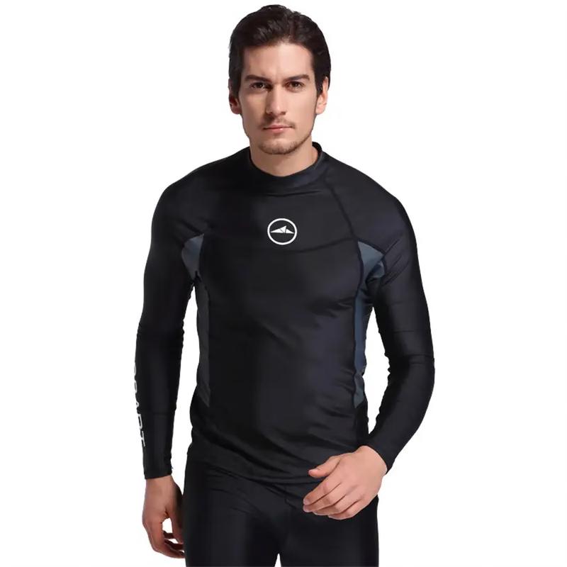

SBART Men s Long Sleeve Split Wetsuit Top L