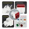 Digital AC Voltmeter Indicator, Digital Voltmeter, No Wiring Required, Euro Plug, Voltage Measurement RangeAC220V/230V