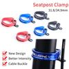 Bicycle Locking Seatpost Clamp Aluminum Alloy Mountain Road Bike Quick Release Seat Post Tube Clip