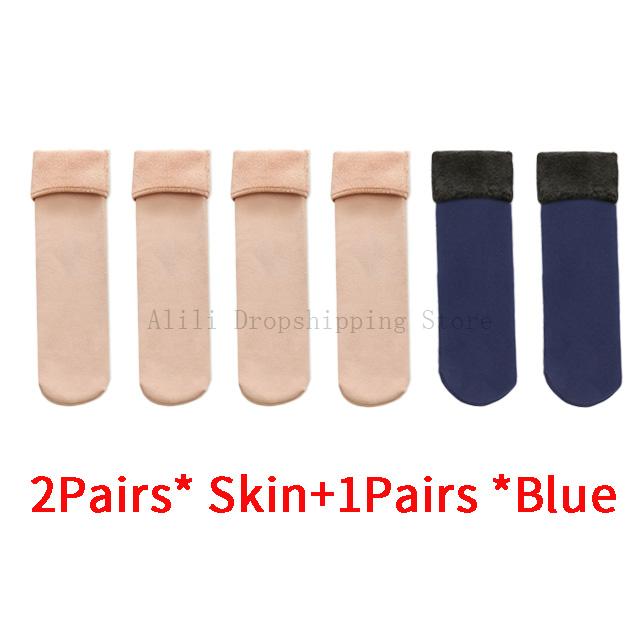 3 Paar Damen Winterstiefel Thermische Wollsocken Set Herren Gefütterte Socken Warme Fleece Socken Set Frau Zuhause Boden Dicke Strümpfe