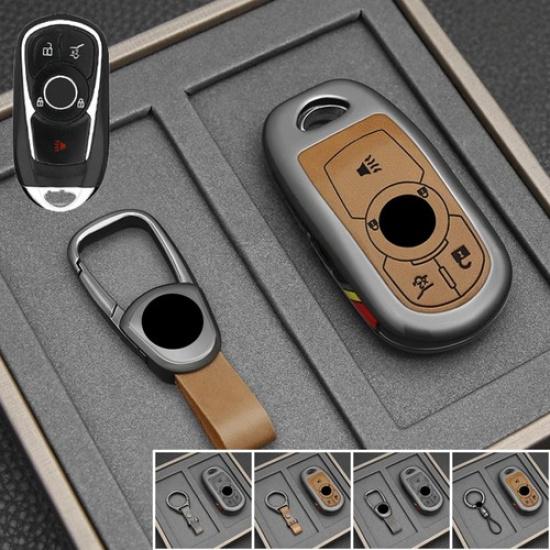 Zinc Alloy Leather Car Key Case Cover For Buick Encore Enclave Envision LaCrosse