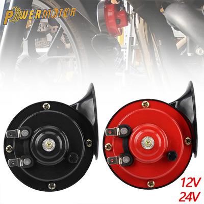Motorcycle 12V 24V 60B Snail Air Horn Air Horn Auto Snail Horn Loud Horn for Motorcycle Car Truck SUV Boat Accessories
