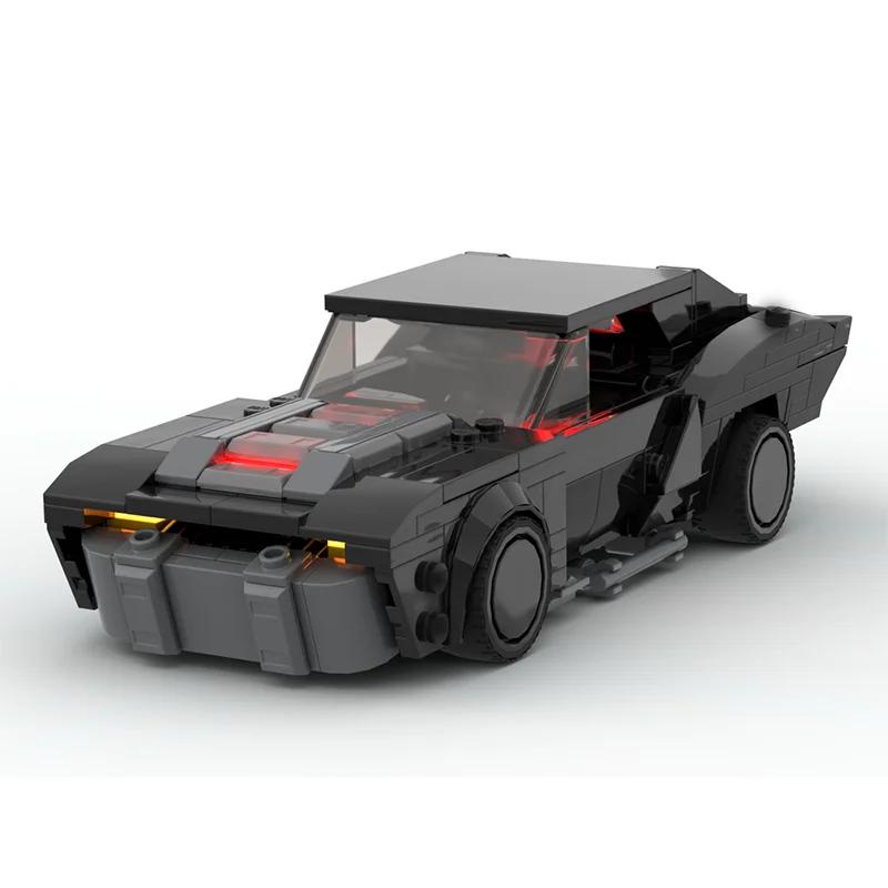 337 PCS New MOC Car Model Movie Game Series Building Block Car Revenge "Batmobile Eight-grid Car Children's Building Block Toy