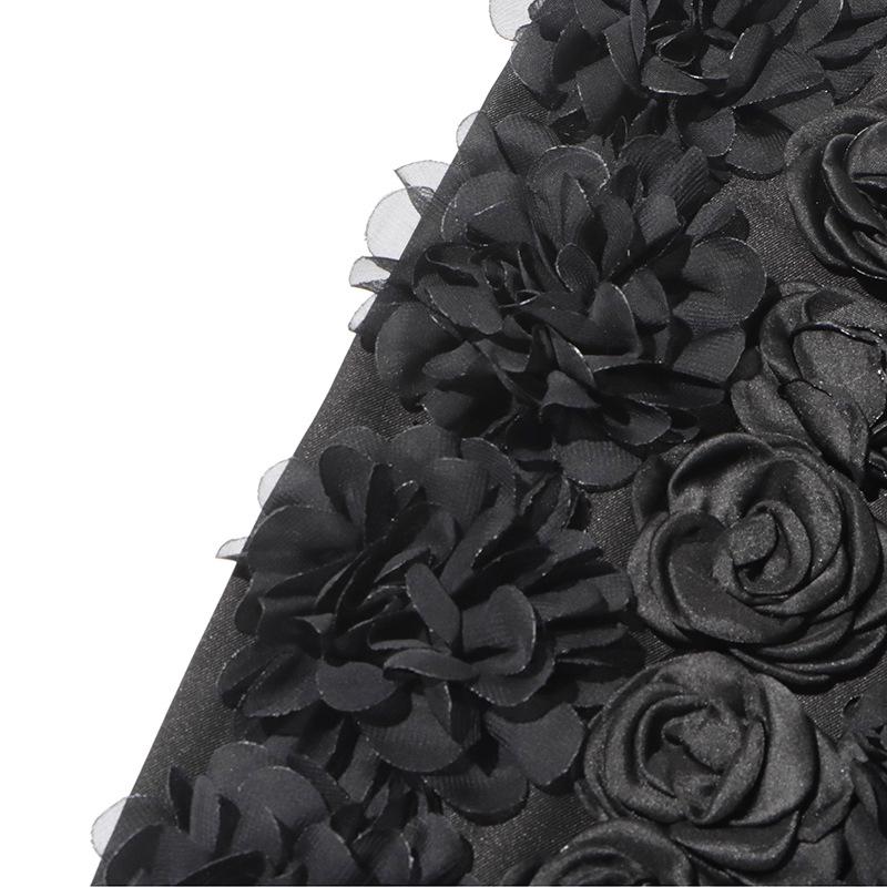 Spring 2025 A-Line Skirt: 3D Floral Detail, Sexy Slim Fit, Chic & Stylish