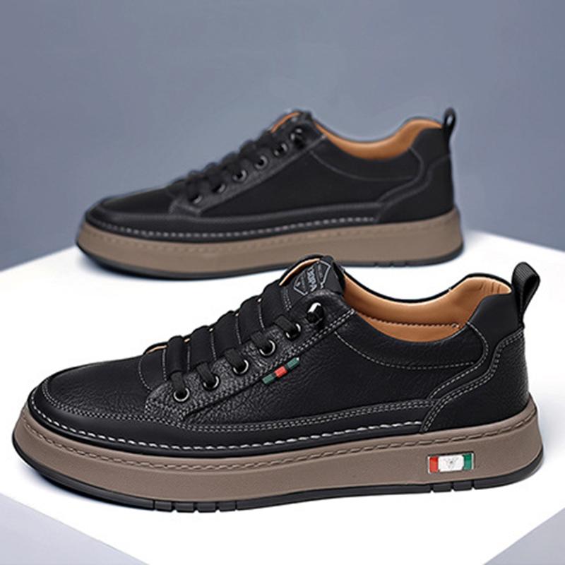 

Мужские осенние новые стильные дышащие мягкие подошвы нескользящие повседневные туфли без шнурков модные универсальные кроссовки без шнурков для мужчин размер 38-44 44 чёрный