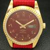 REFURBISHED AUTOMATIC CITIZEN 8200 JAPAN MENS ARABIC RED DIAL WATCH a427232-2 QRL-a427232