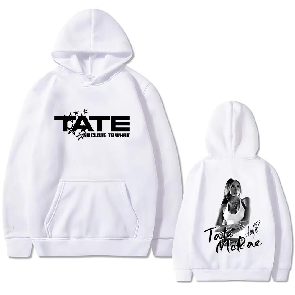 Tate McRae So Close To What Miss Possessive Hoodie, Unisex Fashion Vintage Pullover, Men's Casual Loose Hooded Sweatshirt