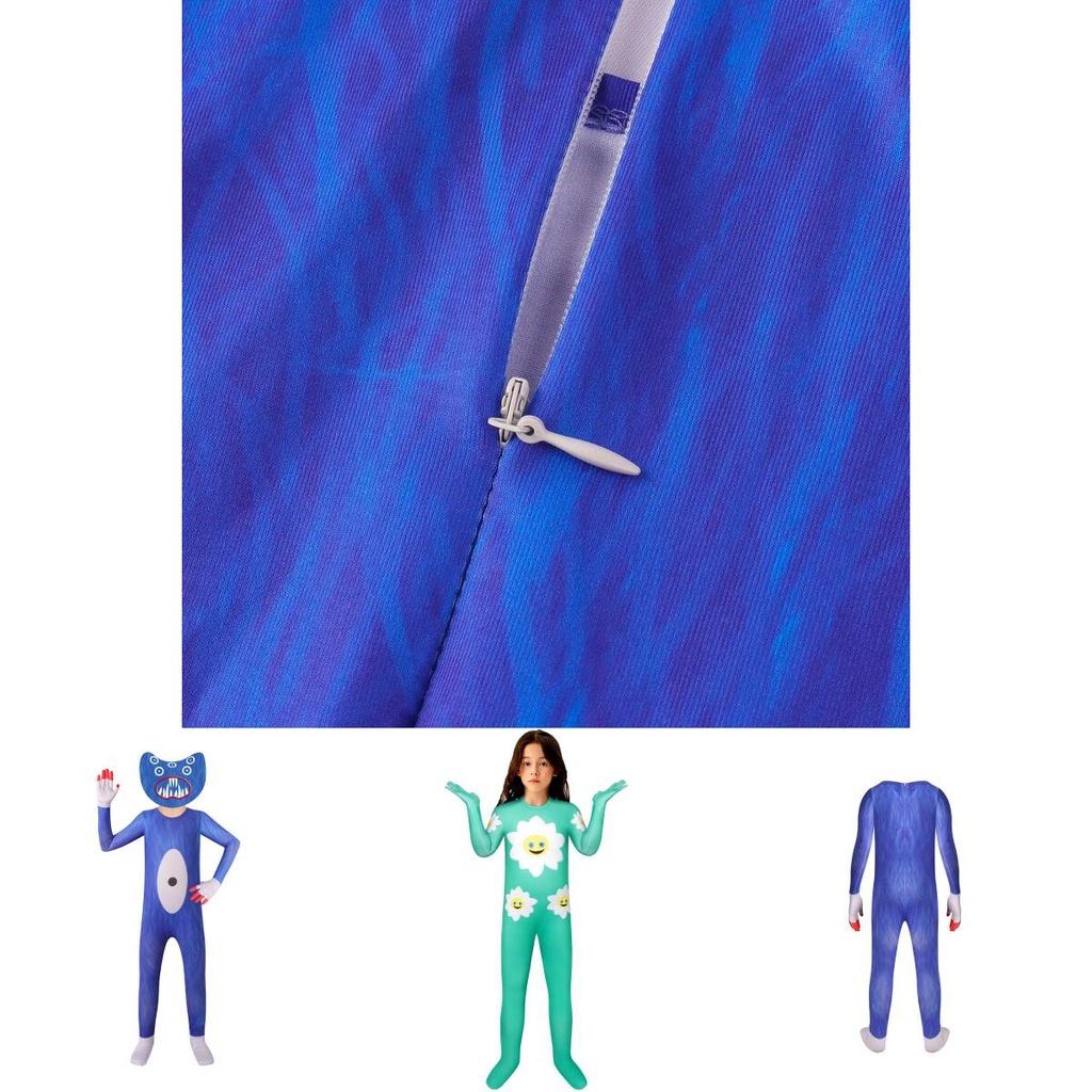 Автентичний костюм для косплею Poppy Playtime Huggy Wuggy для дітей, Хелловінський наряд, Різдвяний