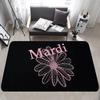 Designer Trendy Brands M-Mardi Fashion Logo Floor Mat Cheaper Anti-slip Modern Living Room Balcony Printed Bedside Mats