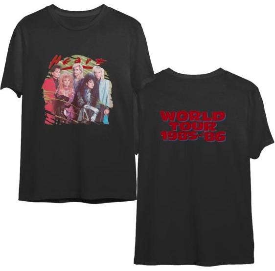 

1985 1986 Heart World Tour Concert T-Shirt 2 Sided 2XL